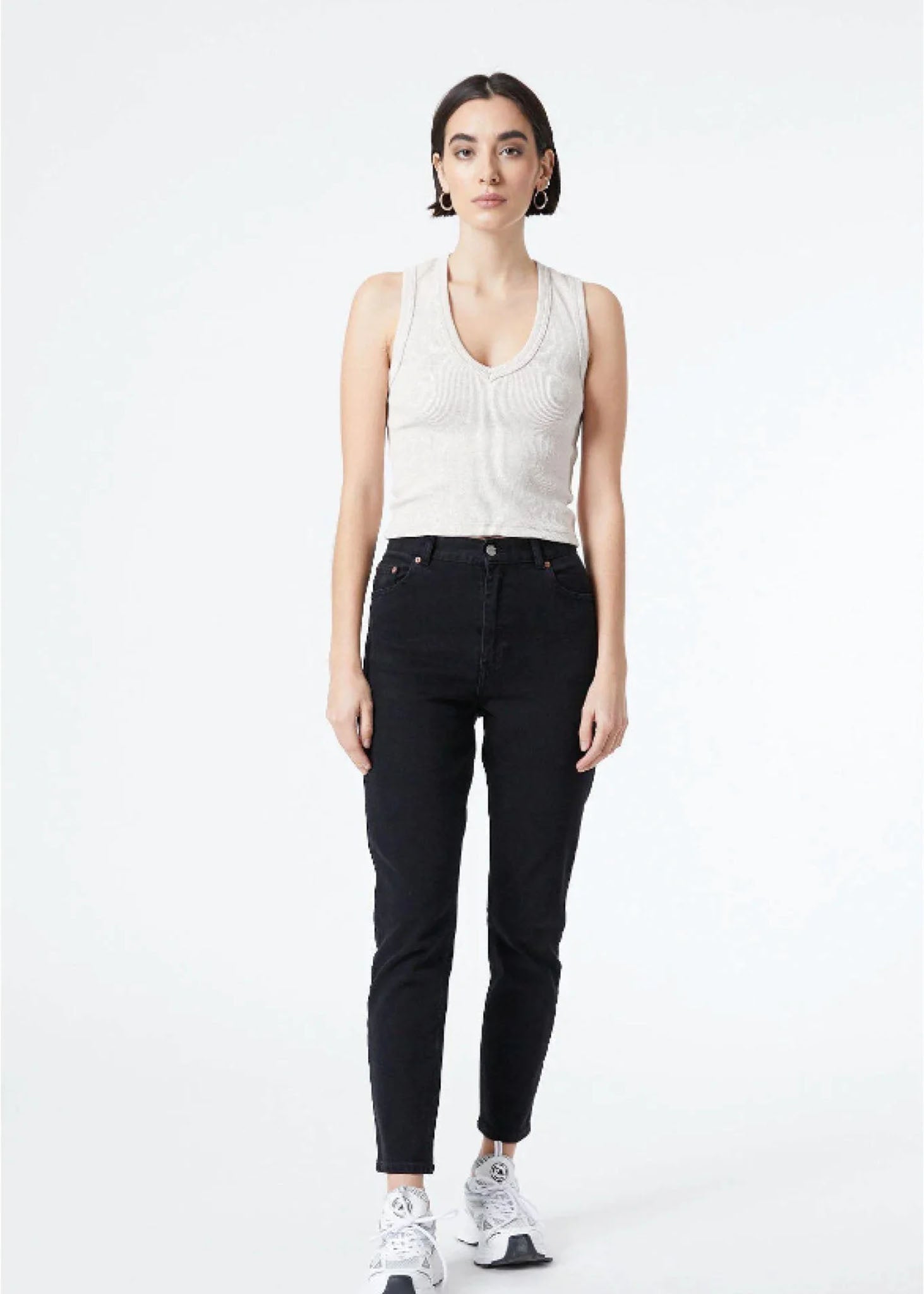 Jeans Nora Dr Denim Washed Black Stretch