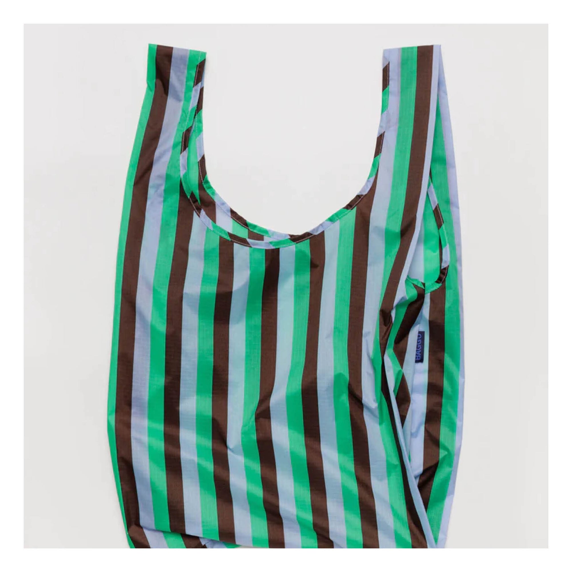 Sac Réutilisable Standard Baggu Mint 90&#39;s Stripe