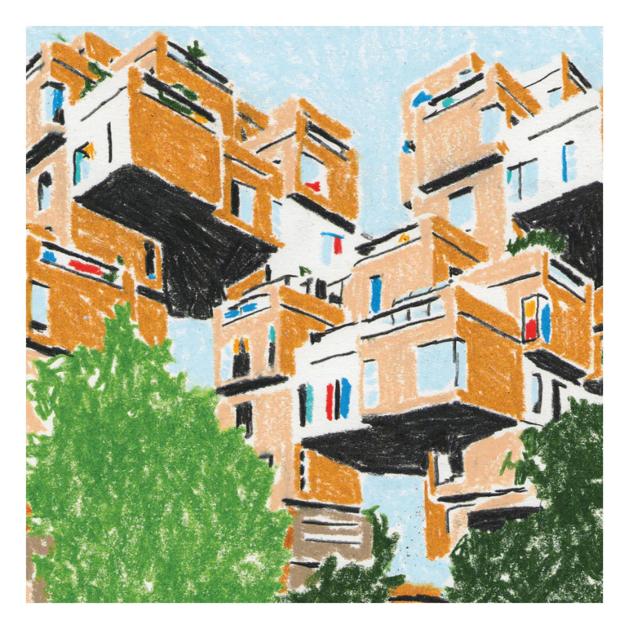 Affiche Habitat 67 Jeraume x Paperole 8 x 10