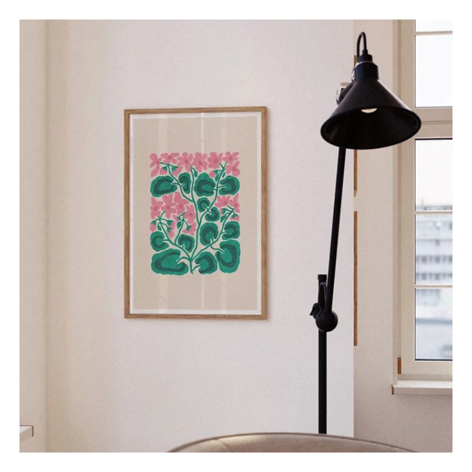 Affiche Liv Lee Geraniums A4 12” x 8.25”