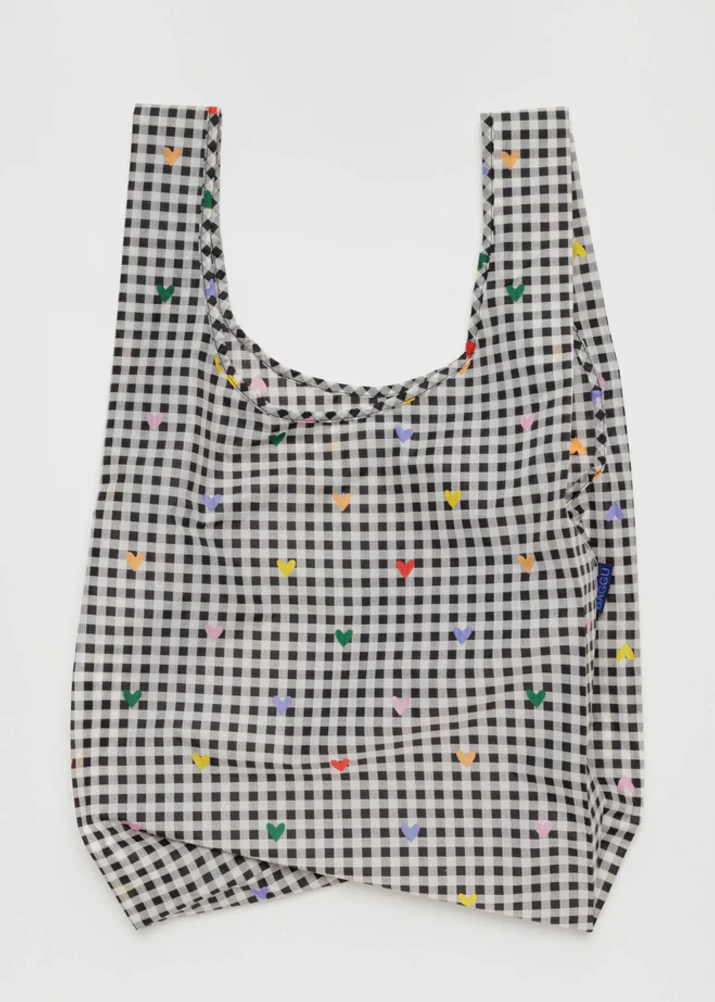 Sac Réutilisable Standard Baggu Gingham Hearts