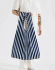 Sac Réutilisable Grand Baggu Navy Stripe