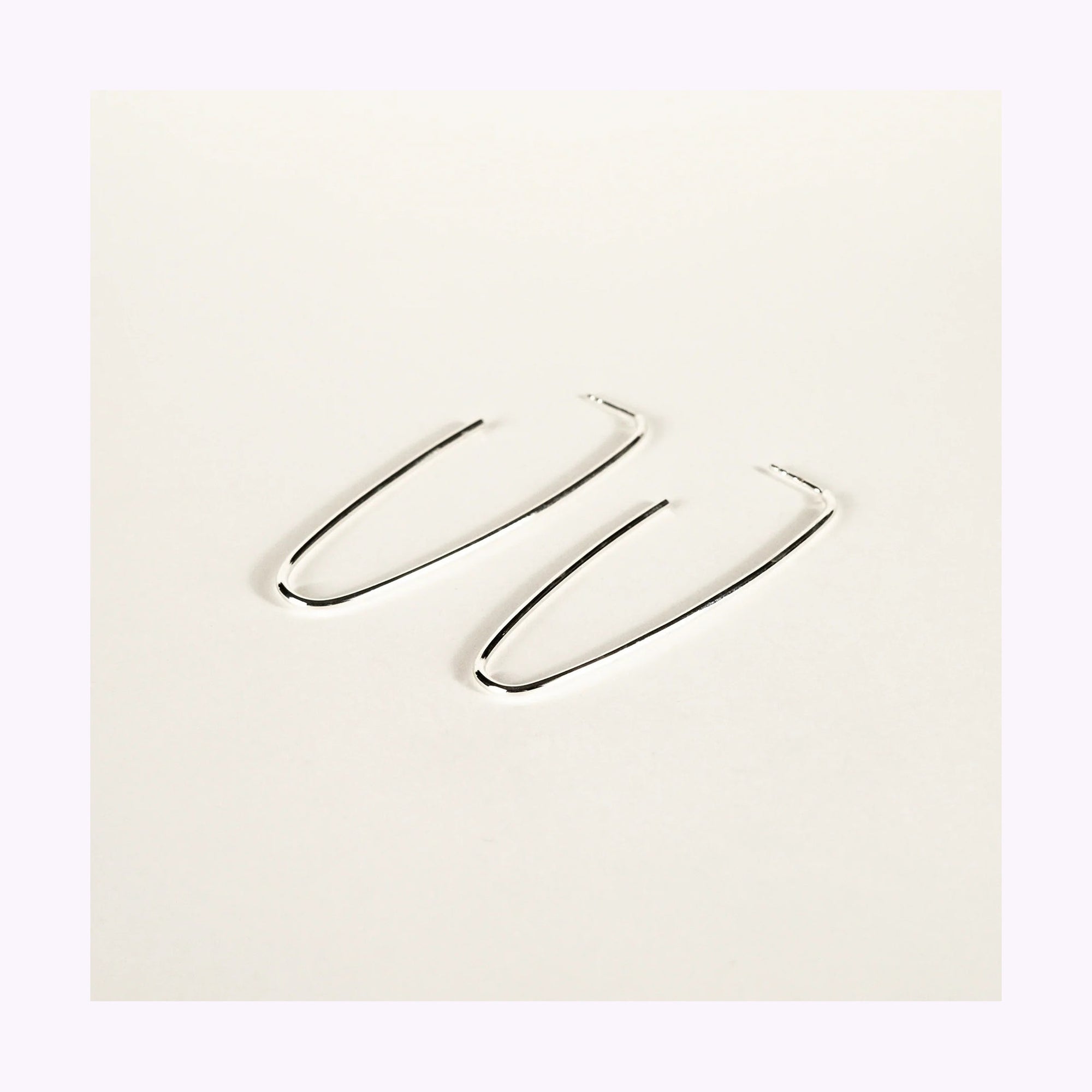 Boucles d'oreilles Hoops Ovale Sarah Bijoux