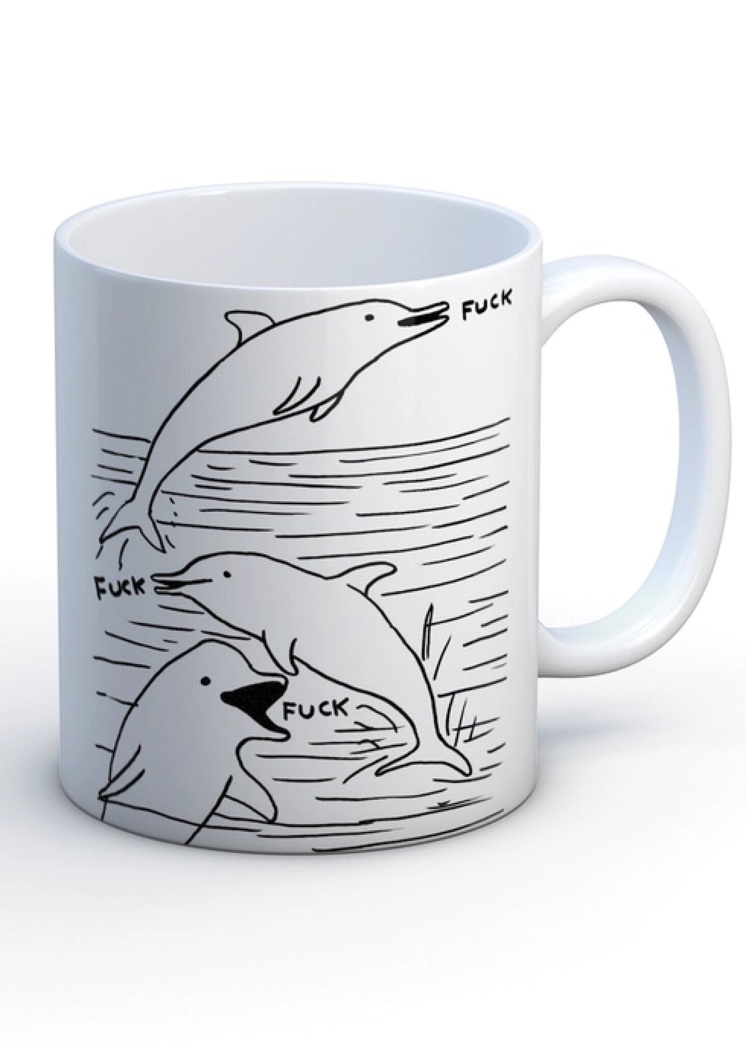 Tasse Dolphin Fuck D. Shrigley