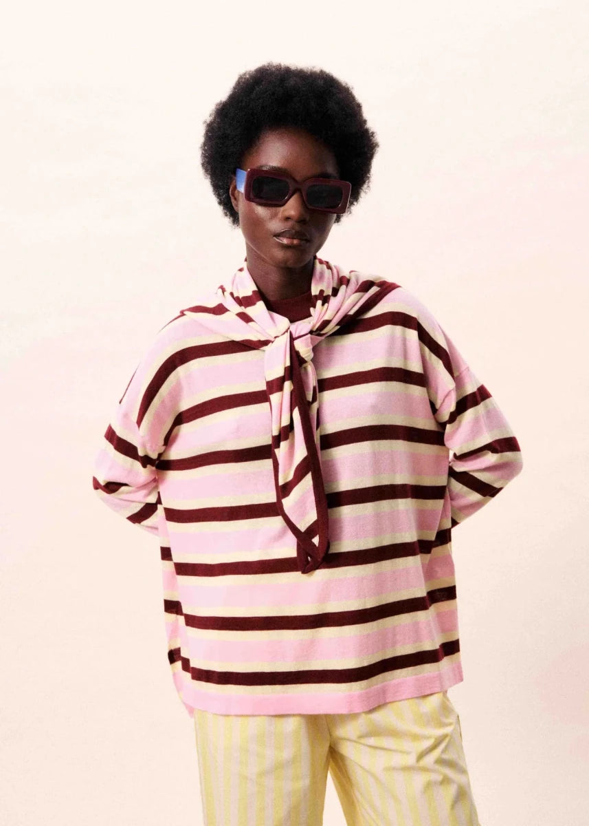 Foulard Baracoa FRNCH Rose - Ex - voto