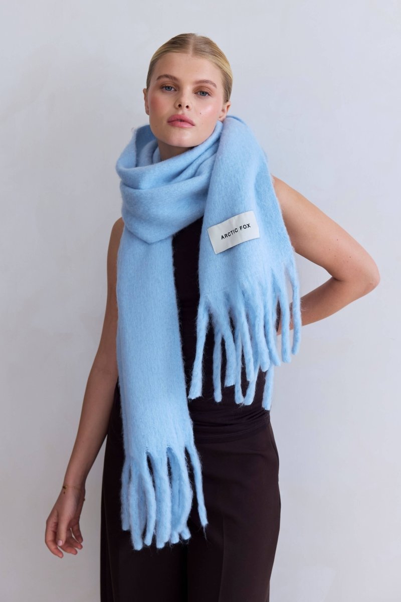 Foulard Stockholm Bleu Glacier Arctic Fox - Ex - voto