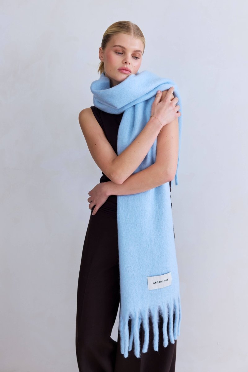 Foulard Stockholm Bleu Glacier Arctic Fox - Ex - voto