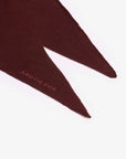 Foulard Triangulaire Merino Brun Foncé Arctic Fox - Ex - voto