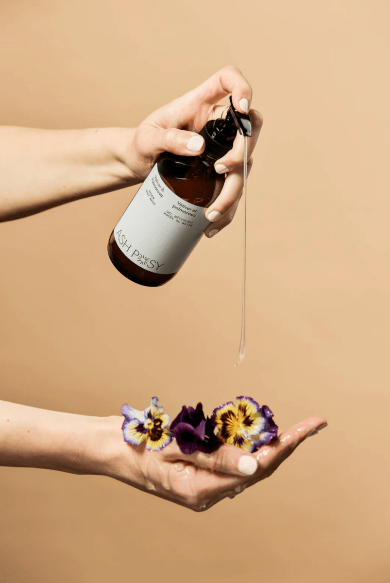 Gel Nettoyant Rosée Vetiver et Palmarosa Ash Posy - Ex - voto