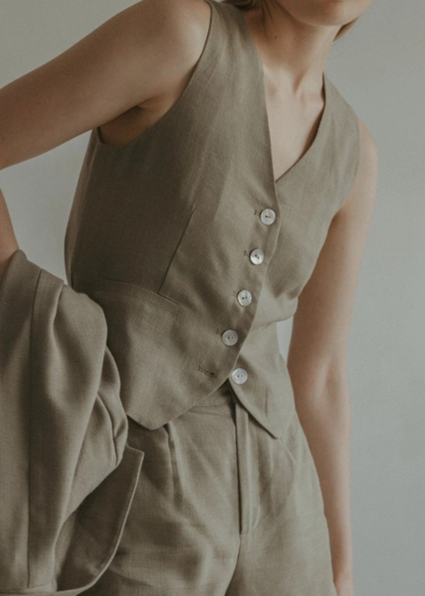 Gilet Eva Mod Ref Olive SOLDE - Vente Finale - Ex - voto