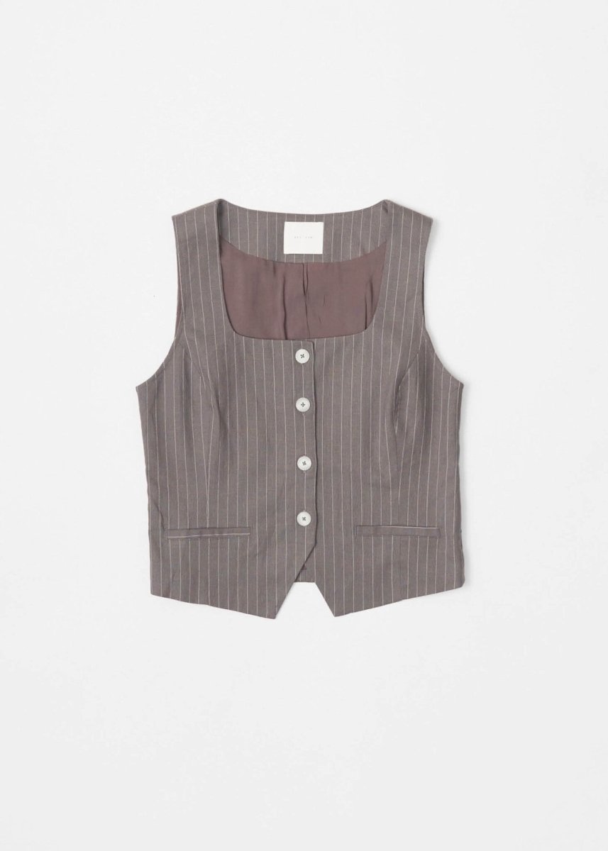 Gilet Frances All Row Taupe SOLDE - Vente Finale - Ex - voto