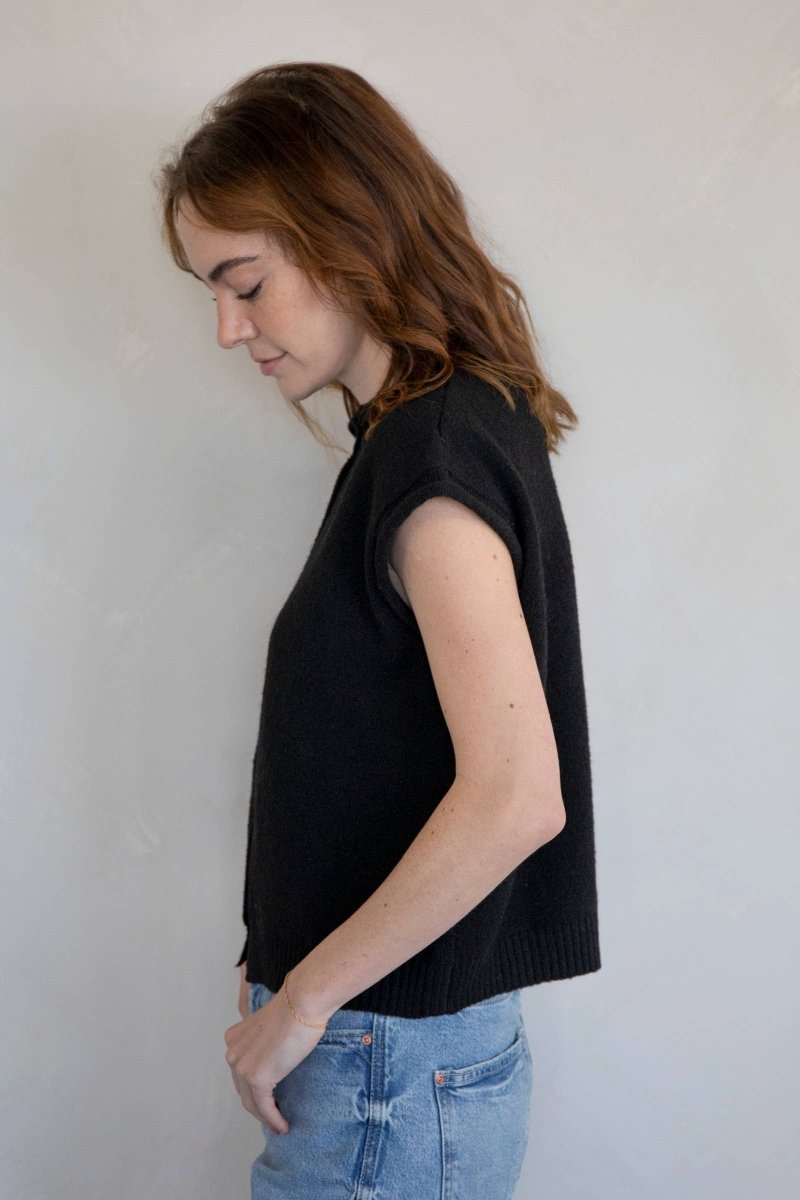 Gilet Piper Noir Things Between - Ex - voto