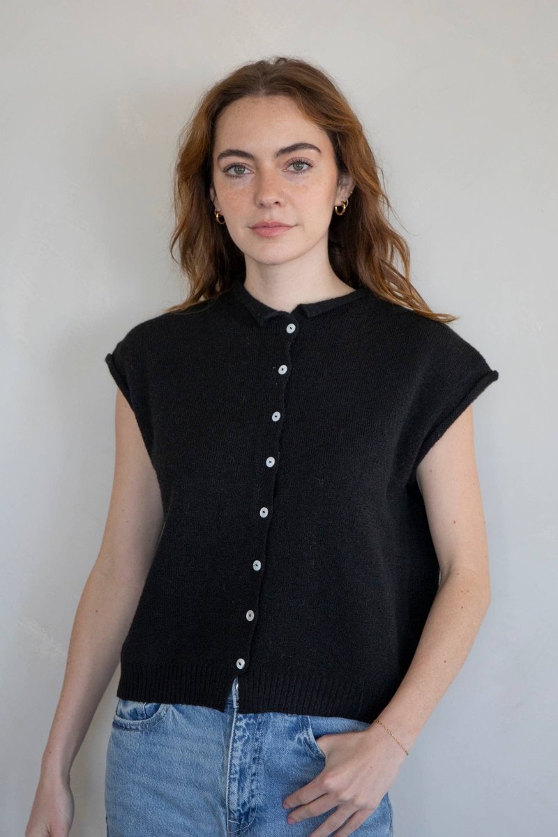 Gilet Piper Noir Things Between - Ex - voto