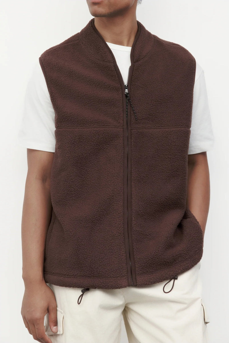 Gilet Polar Nolan Brun Common Market SOLDE - Vente finale - Ex - voto