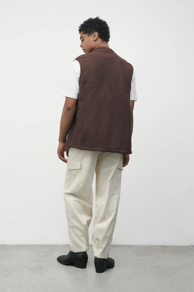 Gilet Polar Nolan Brun Common Market SOLDE - Vente finale - Ex - voto