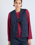 Damson Madder Striped Dilly Vest