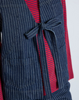 Damson Madder Striped Dilly Vest