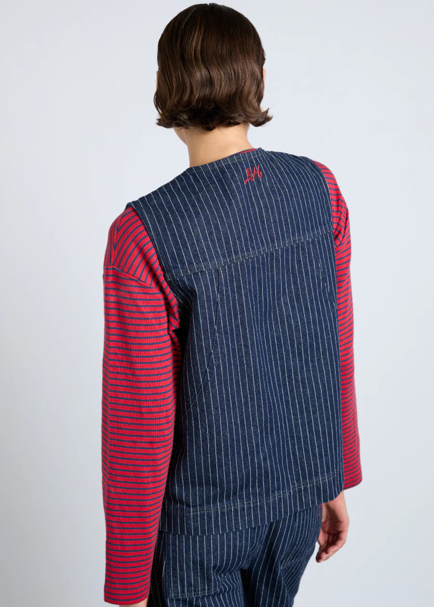 Damson Madder Striped Dilly Vest