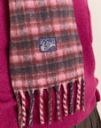 Grand Foulard Carreaux Magenta Damson Madder - Ex-voto