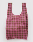 Grand Sac Réutilisable Baggu Azalea Pink Tartan - Ex-voto