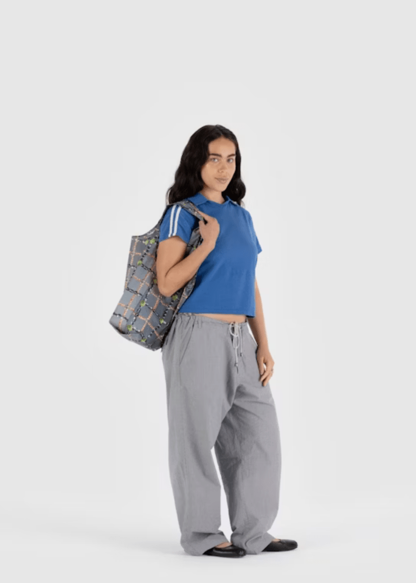 Grand Sac Réutilisable Baggu Beaded Plaid - Ex - voto