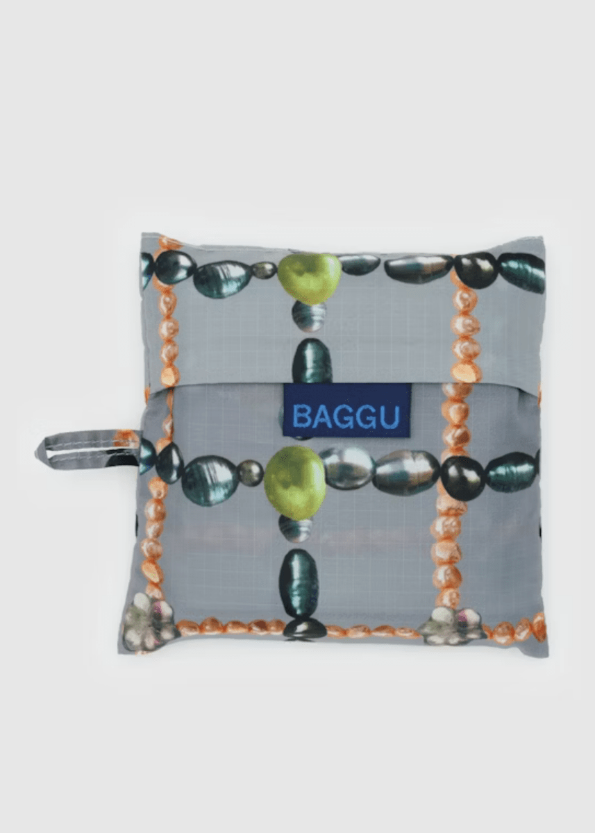 Grand Sac Réutilisable Baggu Beaded Plaid - Ex - voto