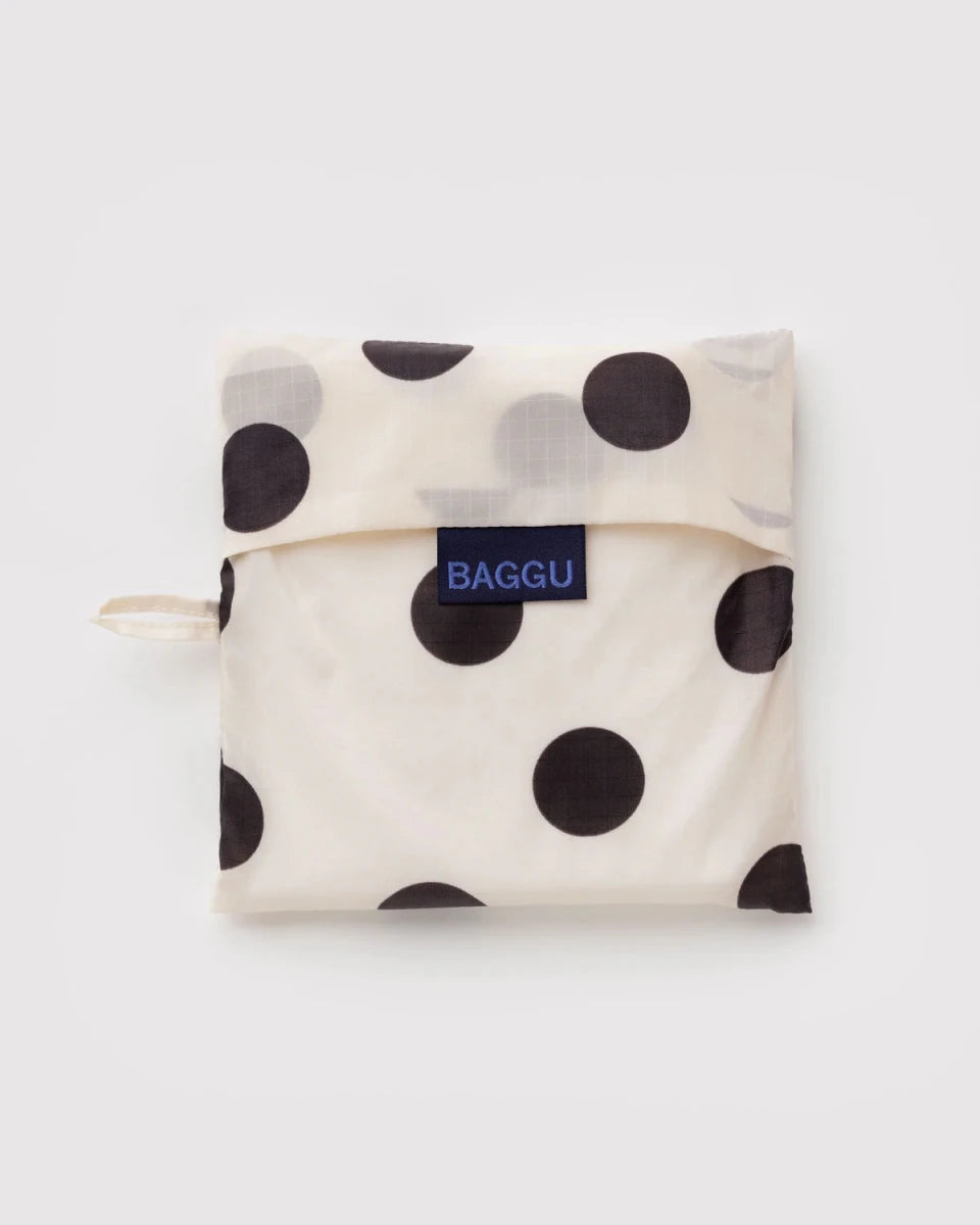 Grand Sac Réutilisable Baggu Cream and Black Polka Dot - Ex-voto