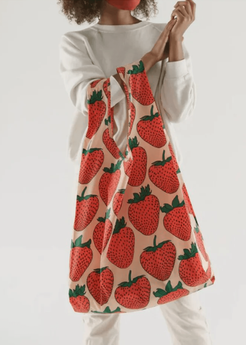 Grand Sac Réutilisable Baggu Fraises - Ex - voto