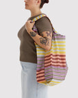 Grand Sac Réutilisable Baggu Gradient Stripe Multi - Ex - voto
