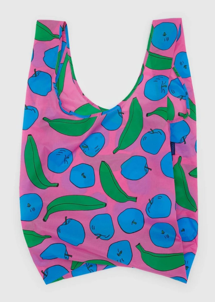 Grand Sac Réutilisable Baggu Pink Apples and Bananas - Ex - voto