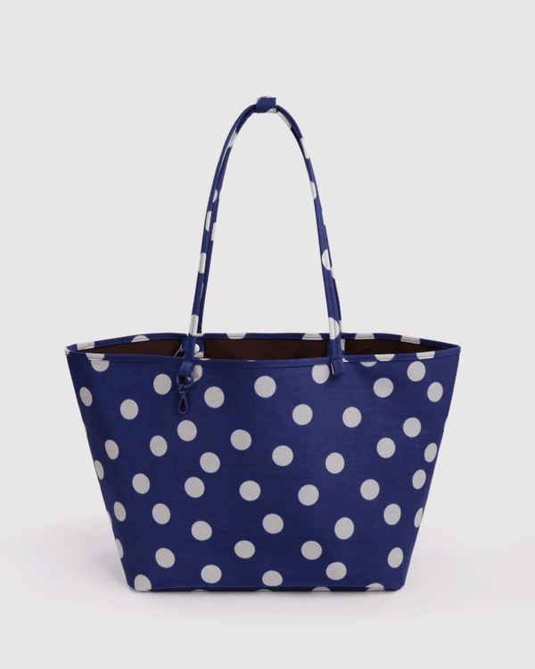 Grand Sac Tote Réversible Baggu Navy Polka Dot Mix - Ex-voto