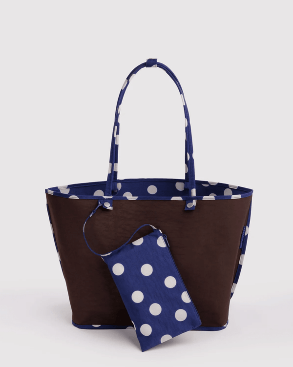 Grand Sac Tote Réversible Baggu Navy Polka Dot Mix - Ex-voto