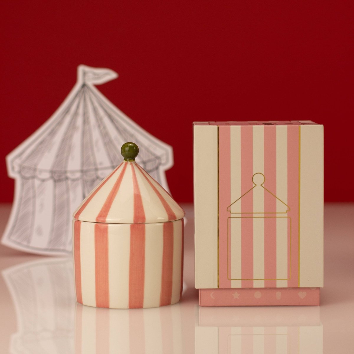 Grande Bougie Carnaval Rose Figue et Neroli Zesty Lemons - Ex-voto