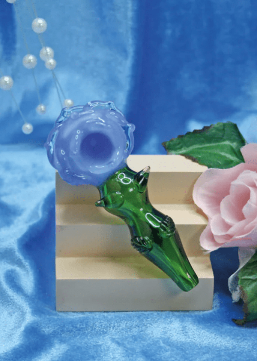 Grande Pipe Fleur Bleue A Shop of Things - Ex - voto