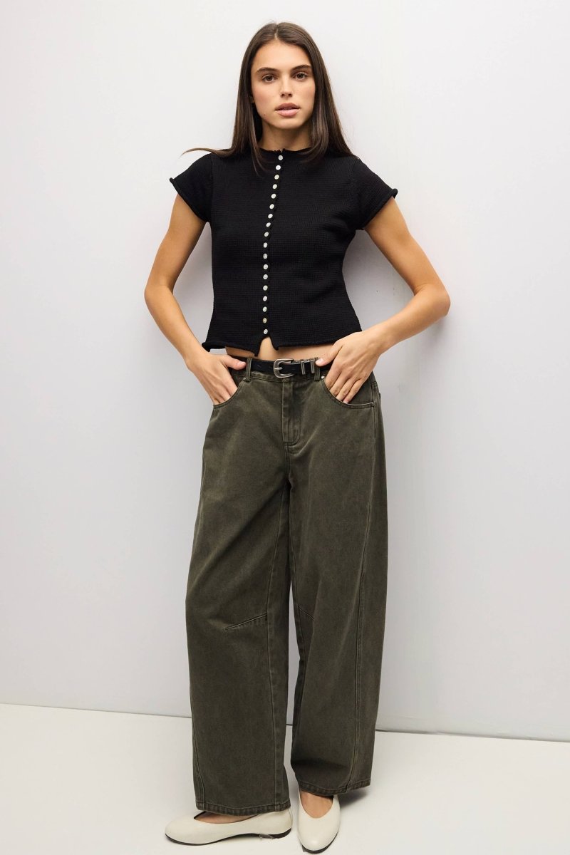 Haut Alana Noir All Row - Ex-voto