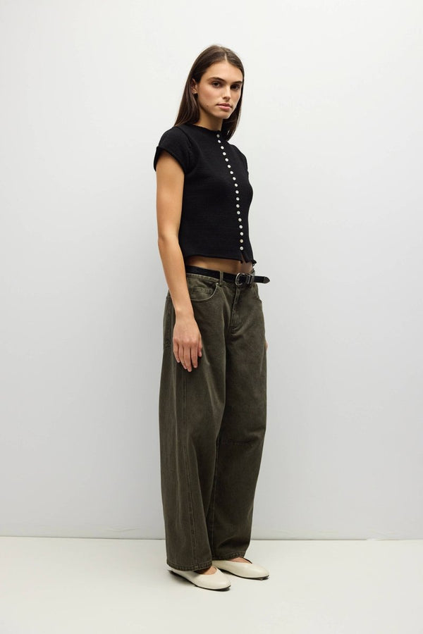 Haut Alana Noir All Row - Ex-voto