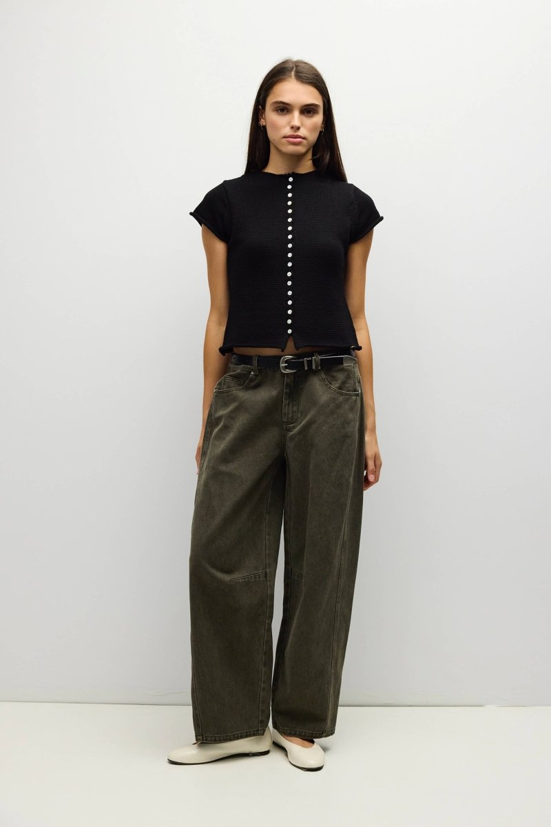 Haut Alana Noir All Row - Ex-voto