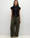 Haut Alana Noir All Row - Ex-voto