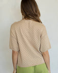 Haut Annalise Pointelle Beige Things Between - Ex - voto