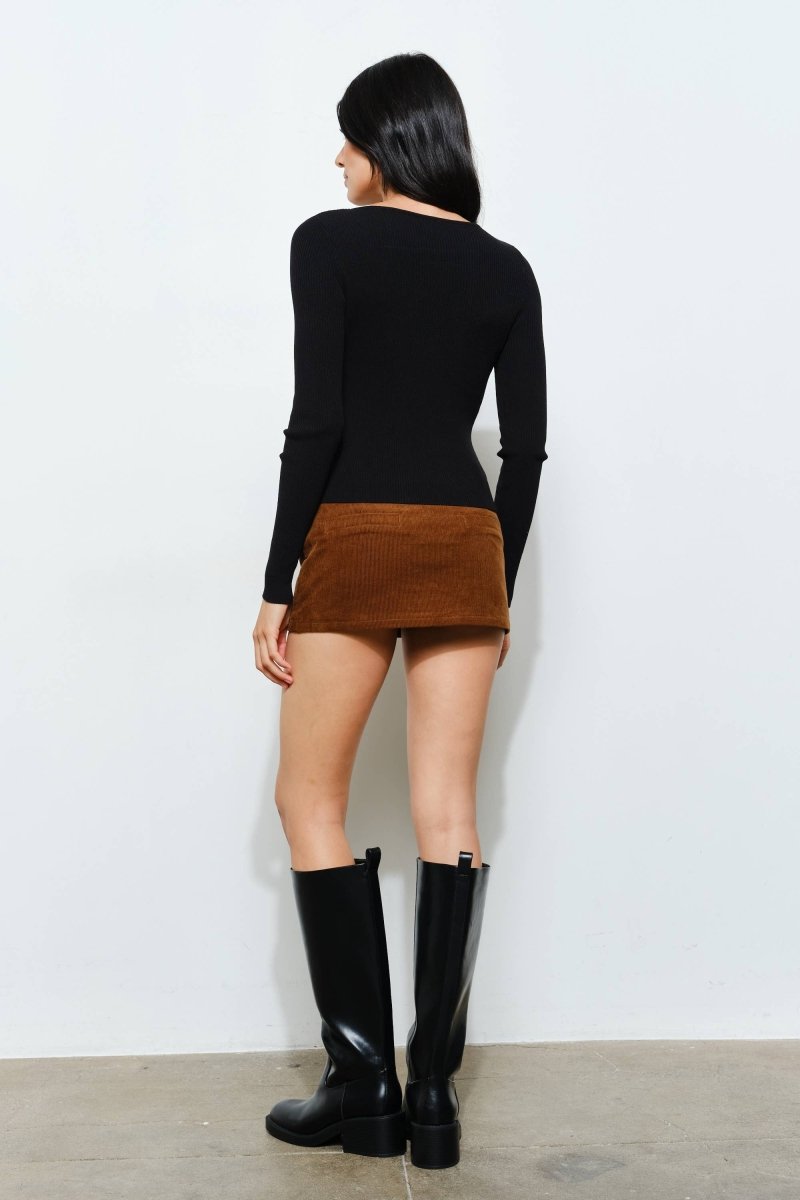 Haut Boutonné Noir Vanessa PRGA - Ex - voto