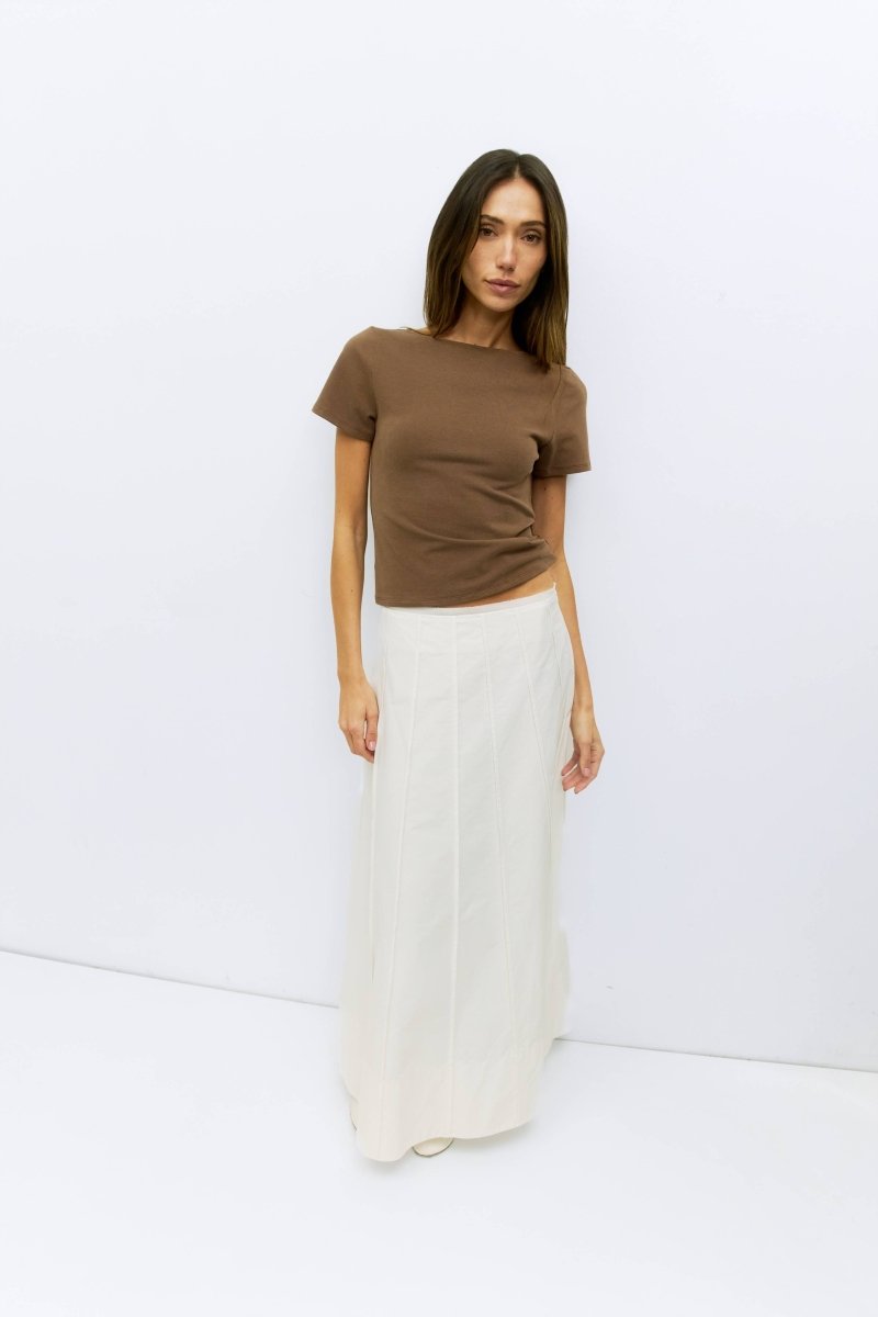 Haut Breanna Brun All Row - Ex - voto