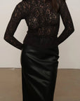Haut Dentelle Noire Reiko Kuwalla - Ex - voto