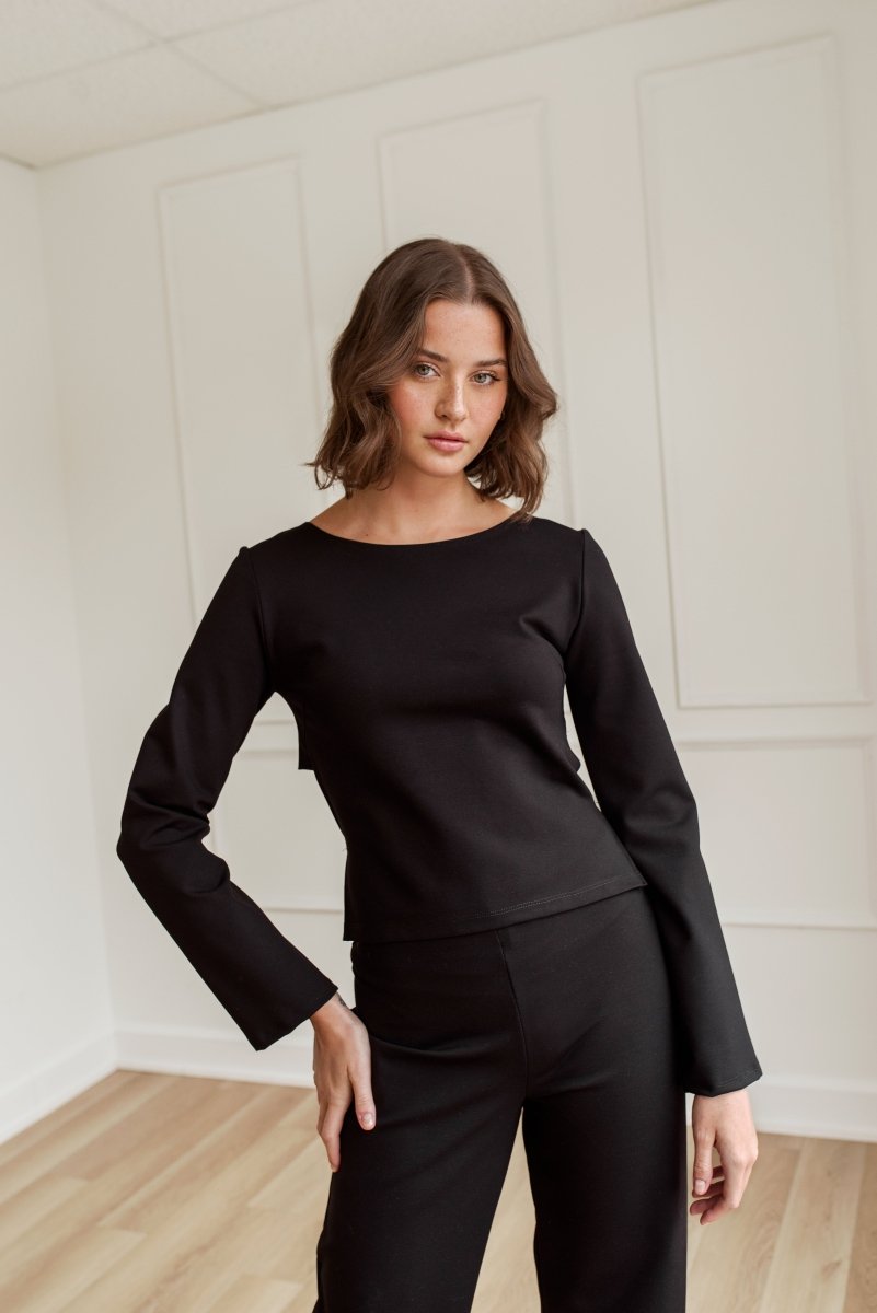 Haut Ella Noir Dailystory SOLDE - Vente finale - Ex - voto