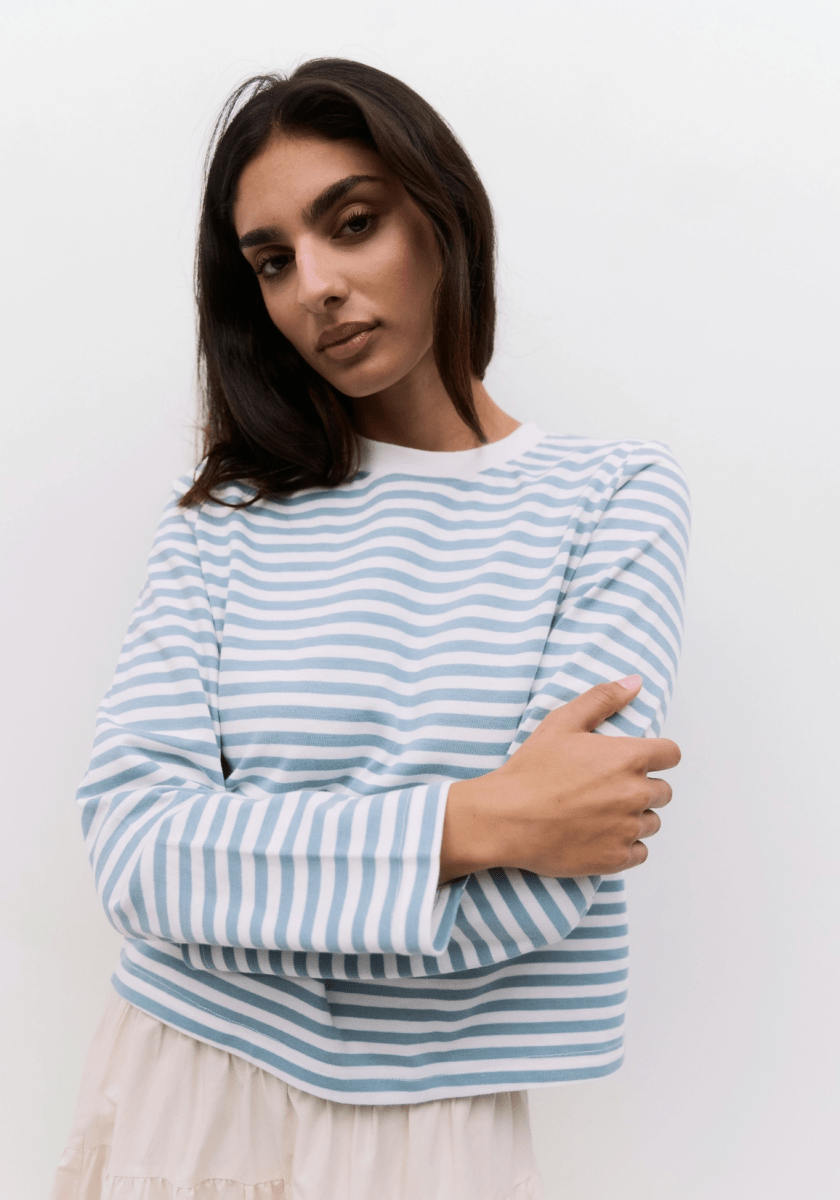 Haut Kathleen Mod Ref Bleu et Blanc - Ex - voto