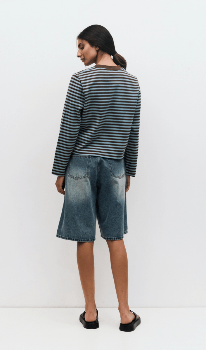 Haut Kathleen Mod Ref Bleu et Brun - Ex - voto