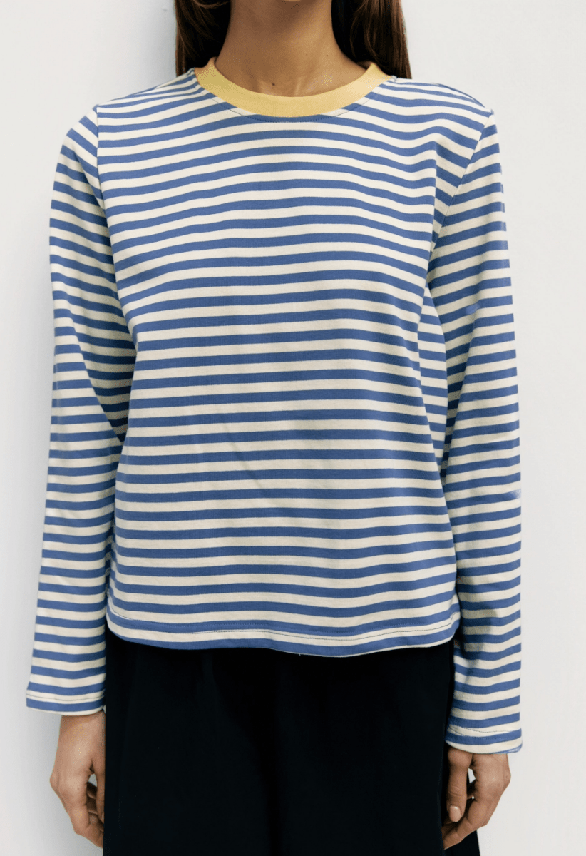 Haut Kathleen Mod Ref Bleu et Crème - Ex - voto