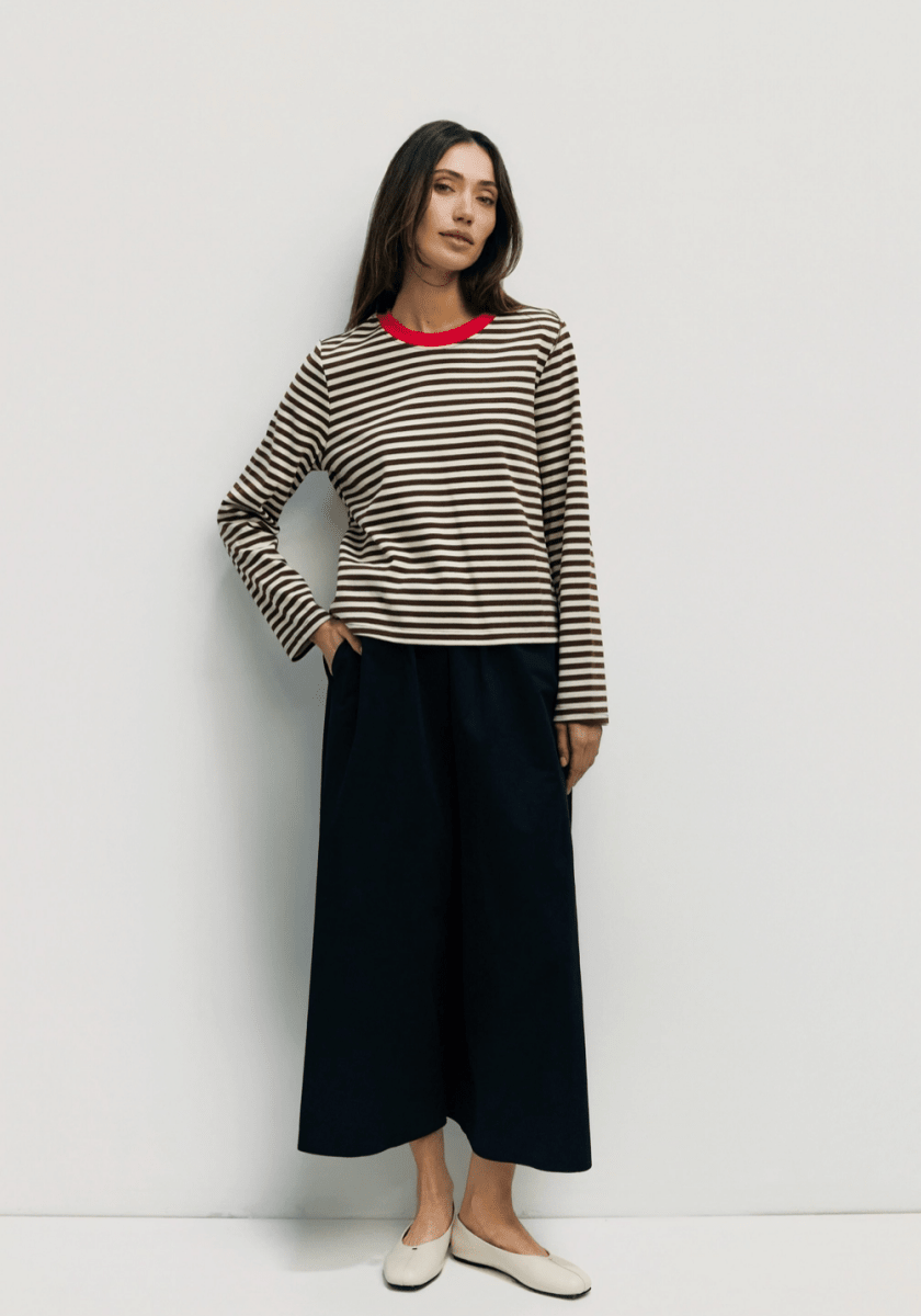 Haut Kathleen Mod Ref Brun et Crème - Ex - voto