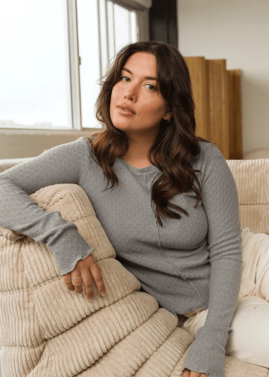 Haut Manche Longue Bella Gris Dailystory SOLDE - Vente finale - Ex - voto