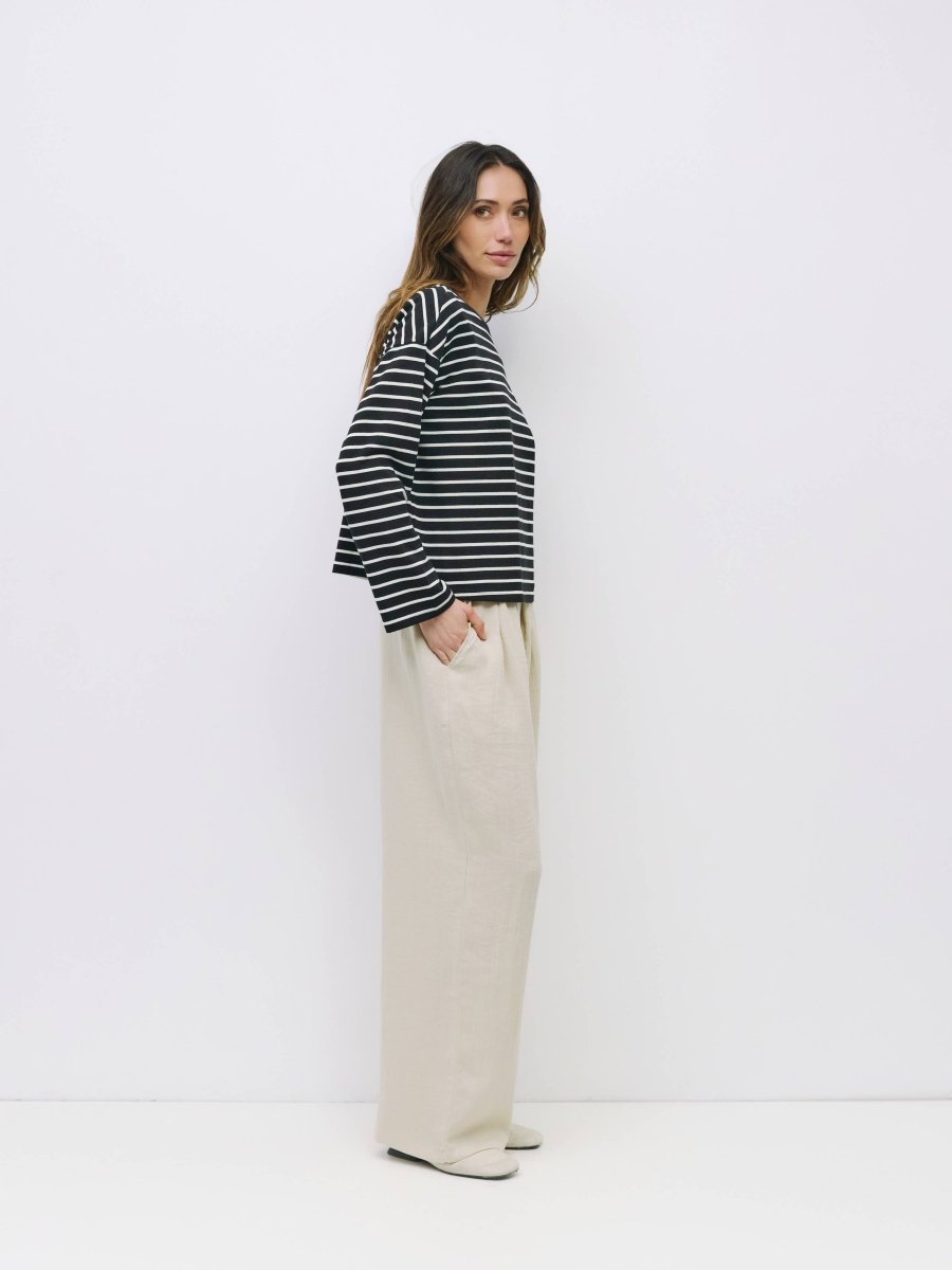 Haut Moore All Row Noir et Blanc - Ex - voto