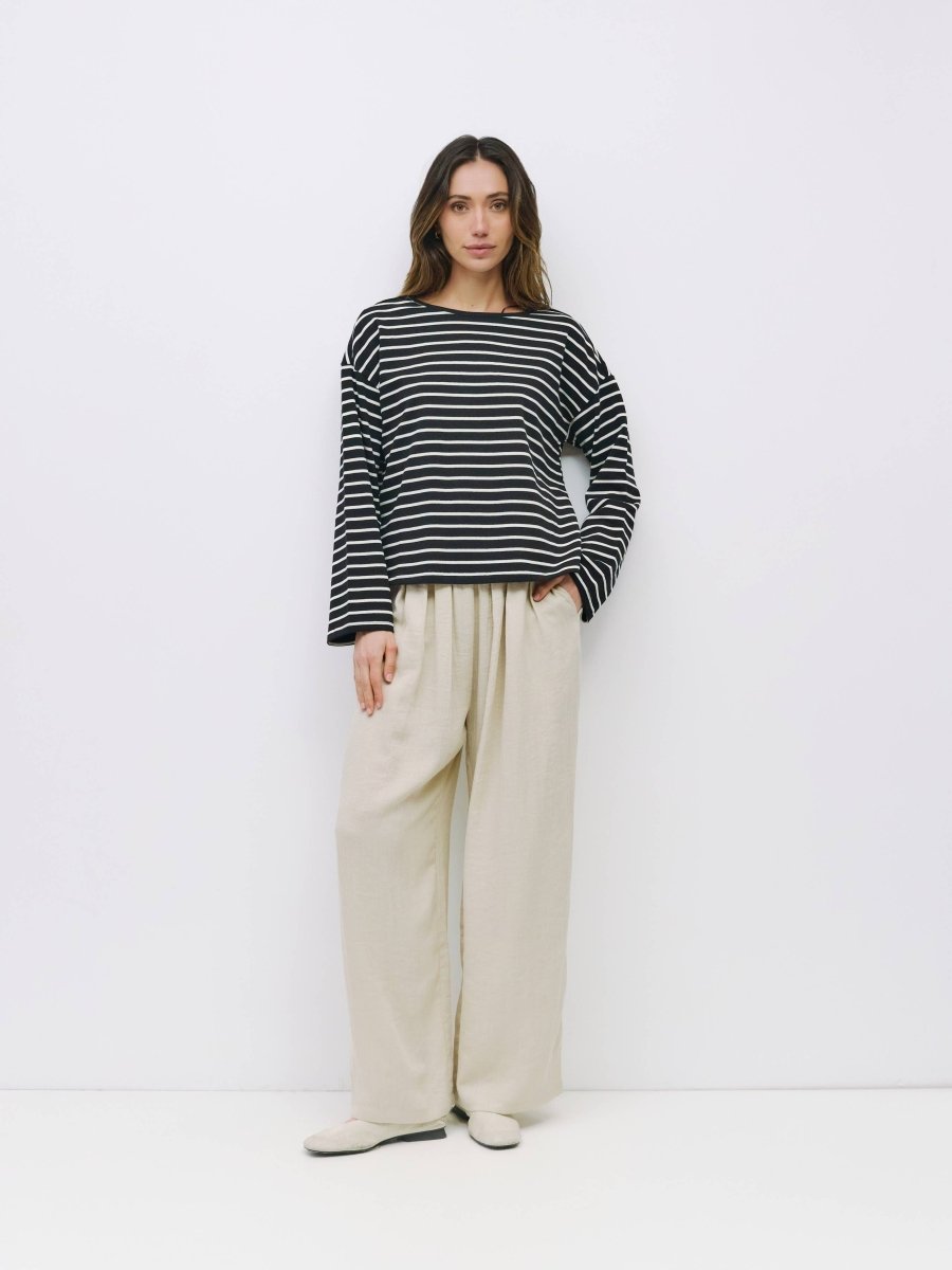 Haut Moore All Row Noir et Blanc - Ex - voto